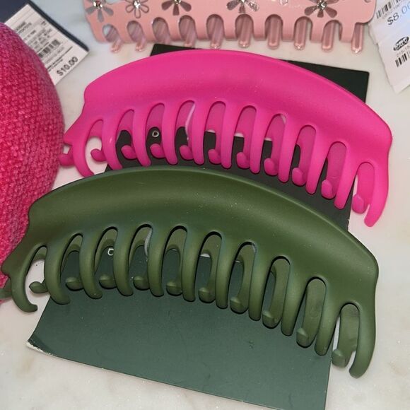 New hairs accessories bundle, claw clips and chenille headband - Picture 2 of 4